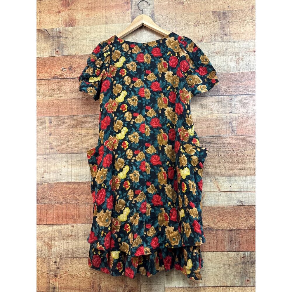 Floral Tiered Short-Sleeve Dress With Pockets Liang Jun Fashion Korea Co. Ltd - Picture 5 of 8